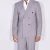 Marcel Morel Abiti<Abito doppiopetto grigio perla