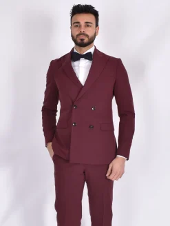 SIMBOLS Abiti<Abito doppiopetto bordeaux