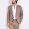 TAGLIATORE Abiti<Abito beige fango fresco lana cotone 2SVS26B11