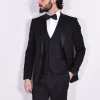 TAGLIATORE Abiti<Abito smoking sciallato gilet nero EFBR18A01