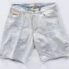 YES LONDON Bermuda<Bermuda jeans strappato blu chiaro