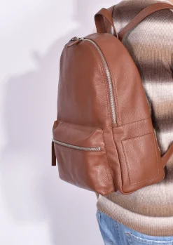 ORCIANI Zaini<Borsa zaino micron deep pelle marrone sigaro