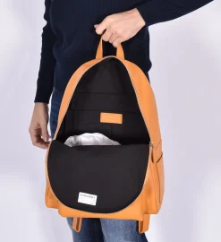 ORCIANI Zaini<Borsa zaino micron deep pelle ocra