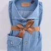 BORRIELLO Camicie<Camicia denim jeans Passion blu chiaro