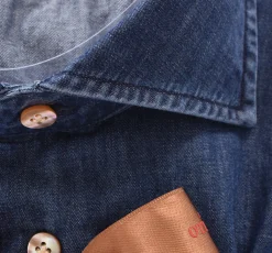 BORRIELLO Camicie<Camicia denim jeans Passion blu scuro