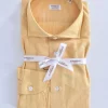 BORRIELLO Camicie<Camicia giallo cucita a mano Marechiaro cotone