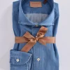 BORRIELLO Camicie<Camicia jeans blu Passion