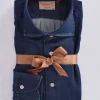 BORRIELLO Camicie<Camicia jeans blu scuro Passion