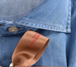 BORRIELLO Camicie<Camicia jeans blu Passion