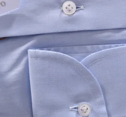BORRIELLO Camicie<Camicia Marechiaro cucita a mano celeste