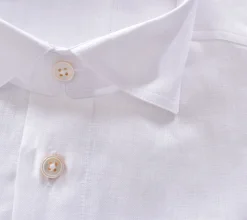 GRAN SASSO Camicie<Camicia lino bianco