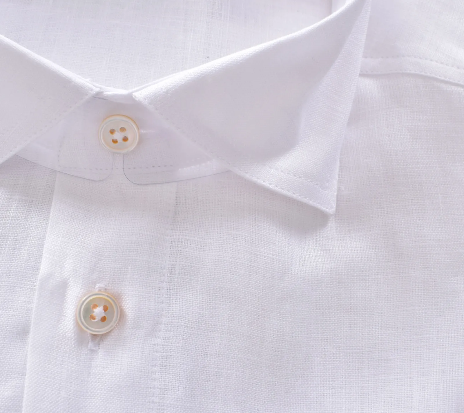 GRAN SASSO Camicie<Camicia lino bianco