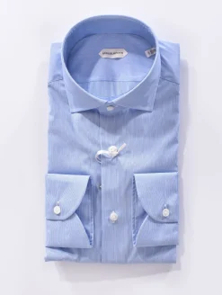 GUGLIELMINOTTI Camicie<Camicia righe strette bianco blu