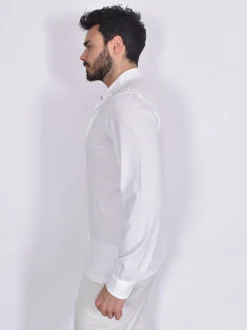 GRAN SASSO Camicie<Camicia maglia Vintage organic cotton bianca