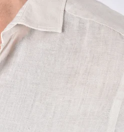 MC2 SAINT BARTH Camicie<Camicia beige sabbia pamplona lino