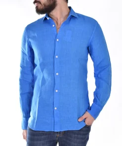 MC2 SAINT BARTH Camicie<Camicia blu royal pamplona lino