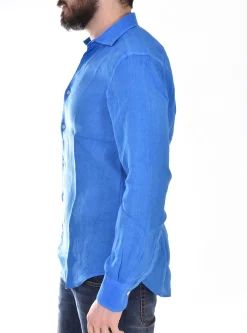 MC2 SAINT BARTH Camicie<Camicia blu royal pamplona lino