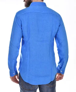 MC2 SAINT BARTH Camicie<Camicia blu royal pamplona lino