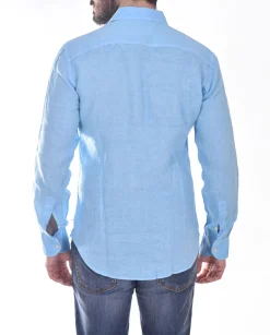 MC2 SAINT BARTH Camicie<Camicia celeste pamplona lino