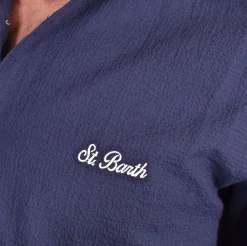 MC2 SAINT BARTH Camicie<Camicia Pamplona seersucker blu