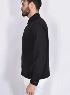 BE ABLE Camicie<Camicia oversize Leroy nero fresco lana