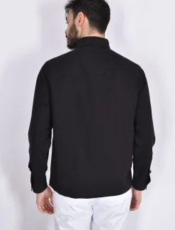 BE ABLE Camicie<Camicia oversize Leroy nero fresco lana