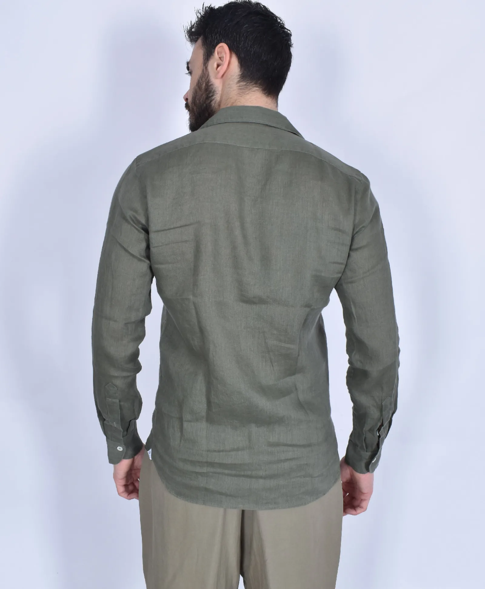 TAGLIATORE Camicie<Camicia lino verde Rowan