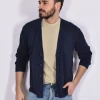 DANIELE FIESOLI Cardigan<Cardigan lino cotone blu