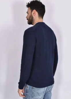 DANIELE FIESOLI Cardigan<Cardigan lino cotone blu