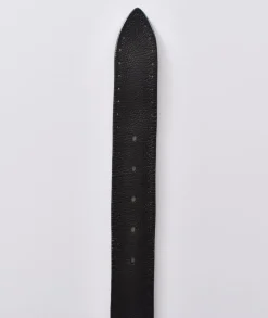ORCIANI Cinture<Cintura chevrette nera pelle forata
