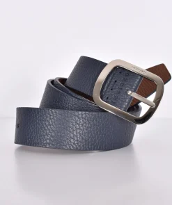 ORCIANI Cinture<Cintura dollaro double blu navy sigaro