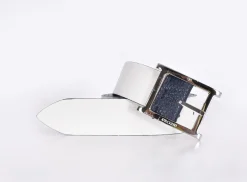 ORCIANI Cinture<Cintura micron double blu bianco