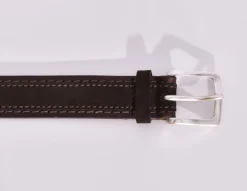 ORCIANI Cinture<Cintura moro doppio tessuto suede cloudy