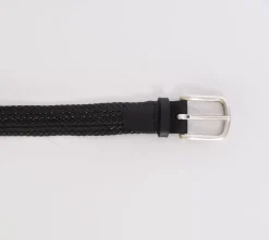 ORCIANI Cinture<Cintura pelle intrecciata nera