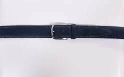 ORCIANI Cinture<Cintura suede blu notte amalfi