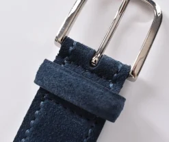 ORCIANI Cinture<Cintura suede blu notte amalfi
