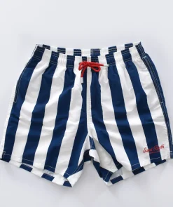 MC2 SAINT BARTH Costumi<Costume bagno Gran Sasso righe larghe bianco blu