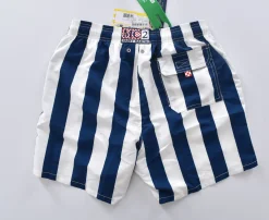 MC2 SAINT BARTH Costumi<Costume bagno Gran Sasso righe larghe bianco blu