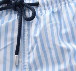 MC2 SAINT BARTH Costumi<Costume bagno righe bianco celeste