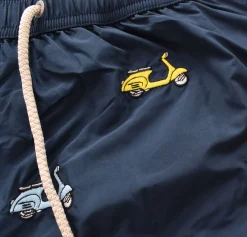 MC2 SAINT BARTH Costumi<Costume bagno riding Vespa scooter blu