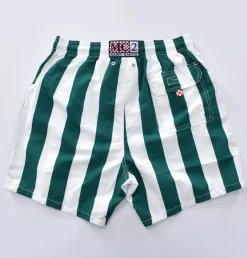 MC2 SAINT BARTH Costumi<Costume bagno beach stripes verde bianco