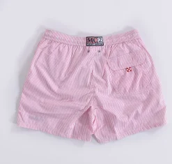 MC2 SAINT BARTH Costumi<Costume bagno seersucker righe rosa
