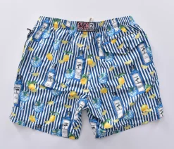 MC2 SAINT BARTH Costumi<Costume bagno righe gin tonic lemon