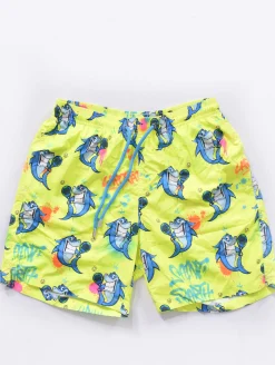 MC2 SAINT BARTH Costumi<Costume giallo shark padel squali Crypto Puppets