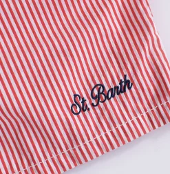 MC2 SAINT BARTH Costumi<Costume seersucker righe rosso