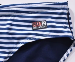 MC2 SAINT BARTH Costumi<Costume slip righe bianco blu Cayo
