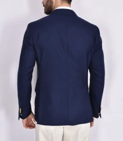 BRERAS Milano Giacche<Giacca Breras blu Aquila Vitale Barberis Canonico fresco lana