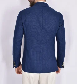 BRERAS Milano Giacche<Giacca Breras doppiopetto Firenze blu royal fresco lana