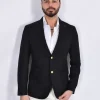 BRERAS Milano Giacche<Giacca Breras nero Aquila Vitale Barberis Canonico fresco lana