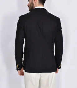 BRERAS Milano Giacche<Giacca Breras nero Aquila Vitale Barberis Canonico fresco lana